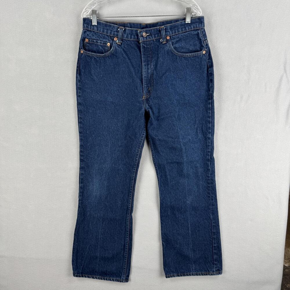 Vintage Levis 517 Jeans Mens 34x28 Medium Wash Blue Bootcut Regular Fit USA 80s